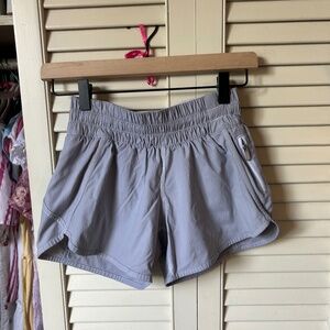 Lululemon Rhino Grey Tracker Shorts 4" - Size 4